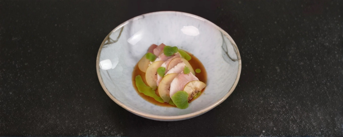 Kanpachi Crudo with Fresh Wasabi