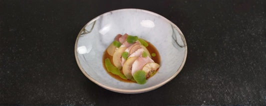 Kanpachi Crudo with Fresh Wasabi