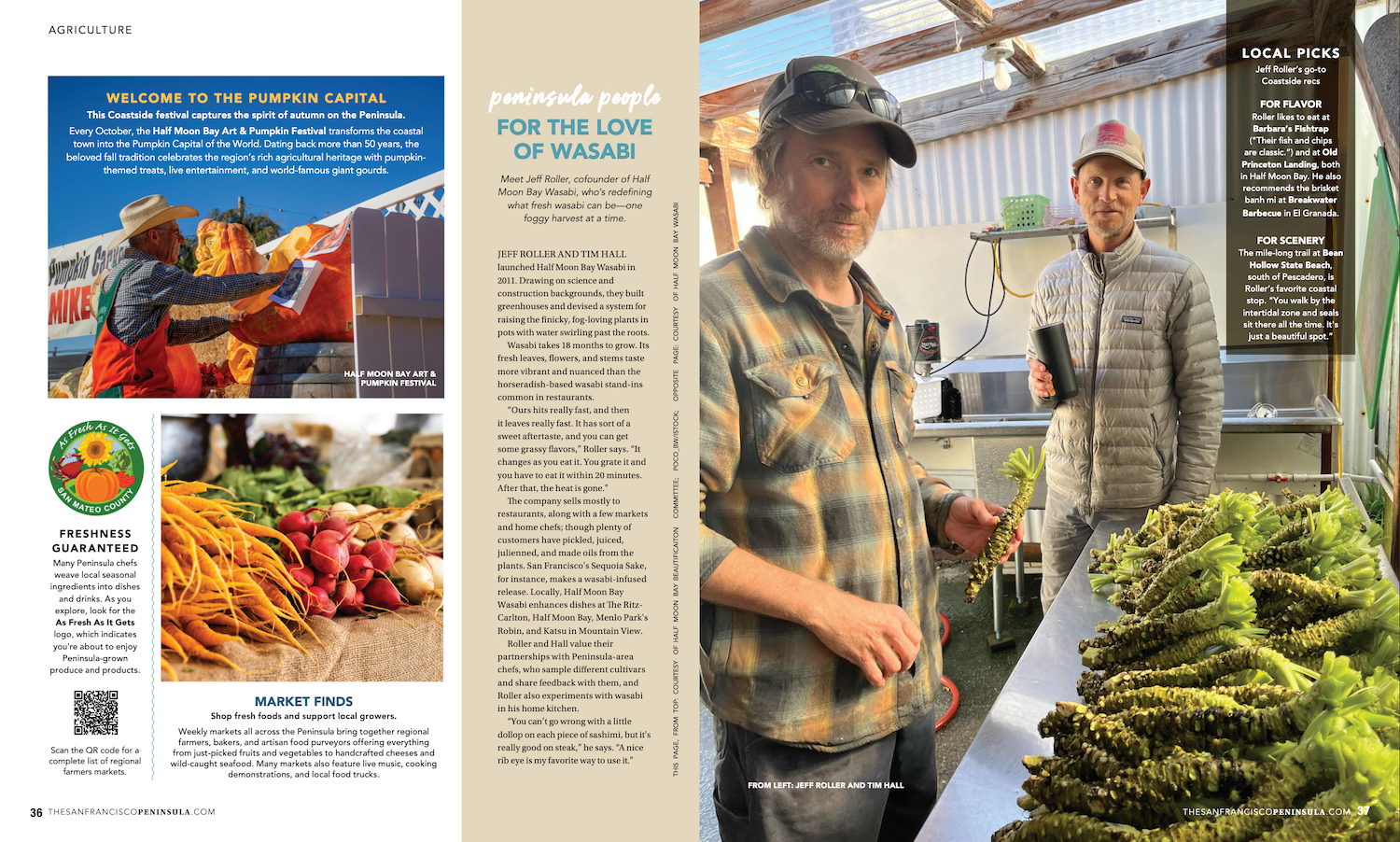HMB Wasabi in The San Francisco Peninsula Magazine