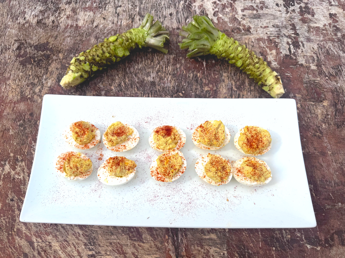 Wasabi Deviled Eggs