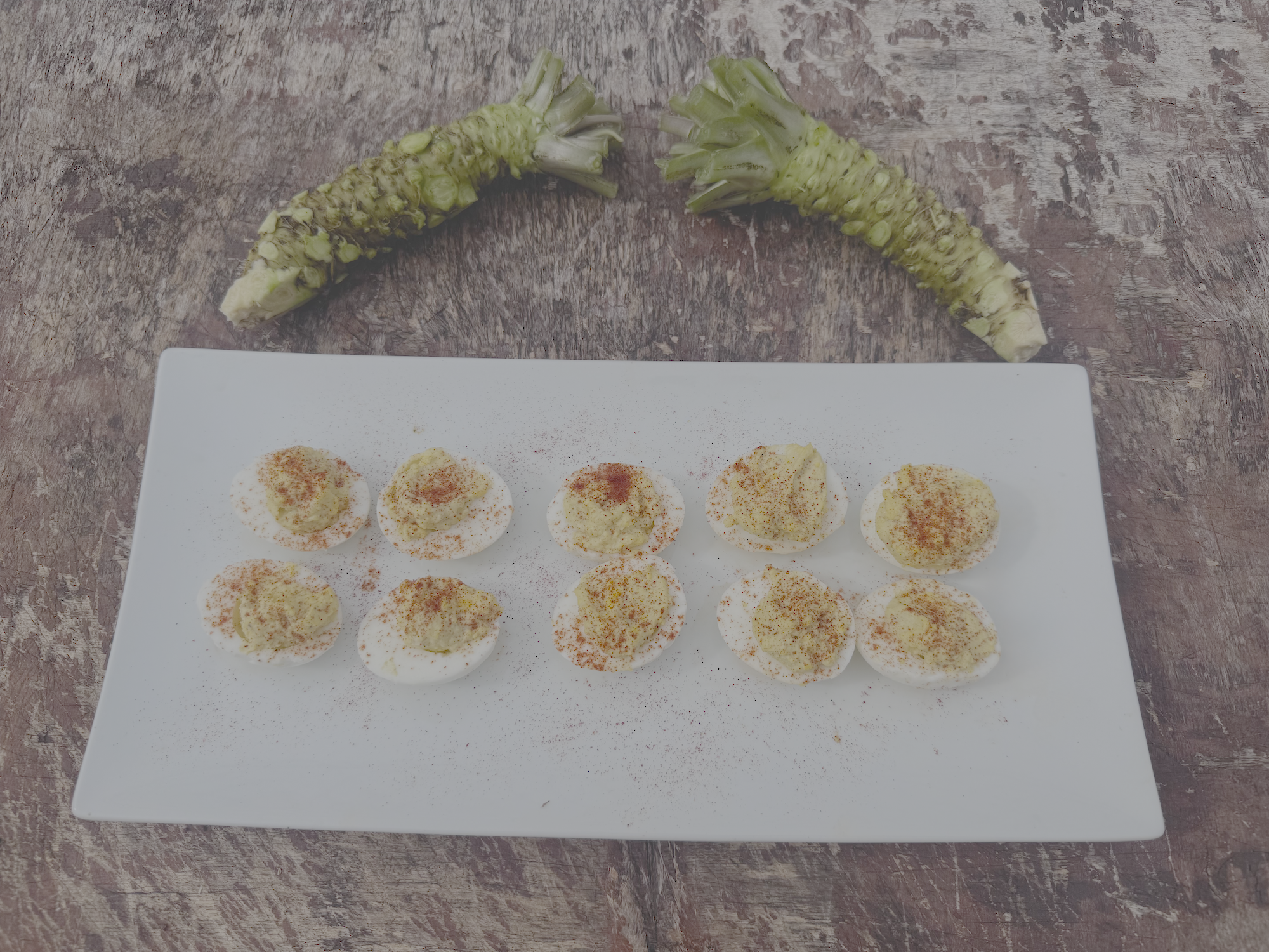 Wasabi Deviled Eggs